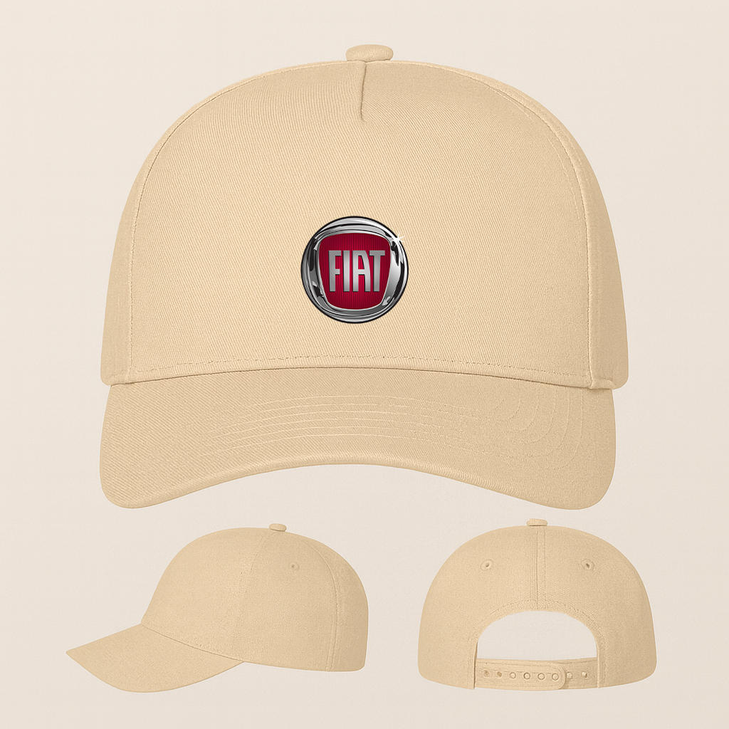 Fiat Car Five Panel Twill Snapback Cap